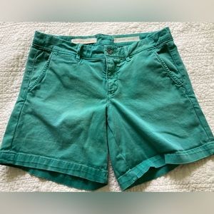 Anthropologie Pilcro teal shorts Hyphen Size 27